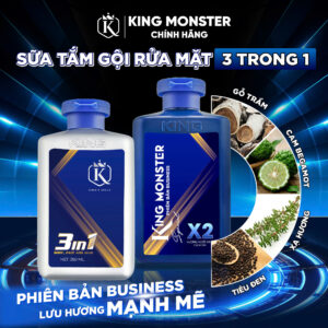 Gel tắm gội 3in1 hương nước hoa cao cấp Business