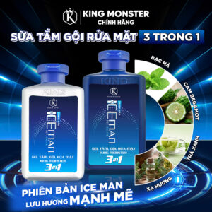 Gel tắm gội 3in1 hương nước hoa cao cấp ICEMAN